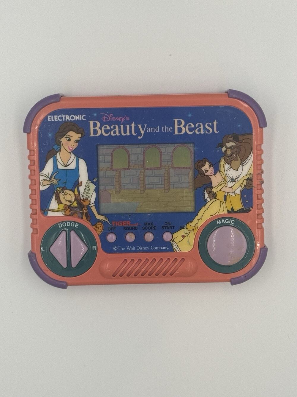 VINTAGE DISNEY Beauty and The Beast 1990 Tiger Electronics (TESTED&WORKING)